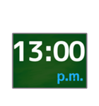 大きな字で〇時〇分（2）（個別スタンプ：13）