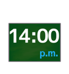 大きな字で〇時〇分（2）（個別スタンプ：14）