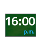 大きな字で〇時〇分（2）（個別スタンプ：16）