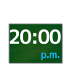 大きな字で〇時〇分（2）（個別スタンプ：20）