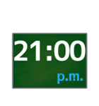 大きな字で〇時〇分（2）（個別スタンプ：21）