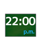 大きな字で〇時〇分（2）（個別スタンプ：22）