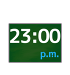 大きな字で〇時〇分（2）（個別スタンプ：23）