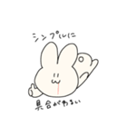 リアルにつかえるウサギ（個別スタンプ：20）