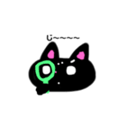 てがき(=^x^=)くろとしろすたんぷ（個別スタンプ：14）