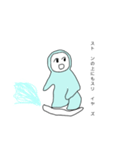 スノボする雪男（個別スタンプ：16）