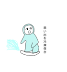スノボする雪男（個別スタンプ：19）