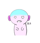 表情豊かなウーパー（個別スタンプ：9）