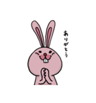 PINK PINK Rabbit 日常（個別スタンプ：3）