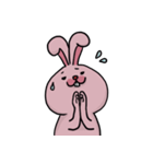 PINK PINK Rabbit 日常（個別スタンプ：4）