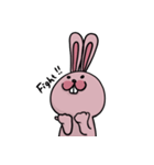 PINK PINK Rabbit 日常（個別スタンプ：11）