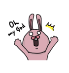 PINK PINK Rabbit 日常（個別スタンプ：16）
