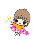よく使う言葉女の子（個別スタンプ：7）