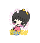 よく使う言葉女の子（個別スタンプ：18）