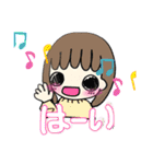 よく使う言葉女の子（個別スタンプ：21）
