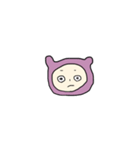 恐怖に顔が歪むちゃん（ミニ）（個別スタンプ：1）