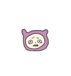 恐怖に顔が歪むちゃん（ミニ）（個別スタンプ：5）