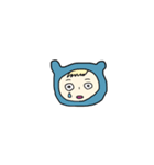 恐怖に顔が歪むちゃん（ミニ）（個別スタンプ：12）