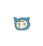 恐怖に顔が歪むちゃん（ミニ）（個別スタンプ：14）