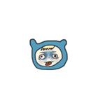 恐怖に顔が歪むちゃん（ミニ）（個別スタンプ：18）