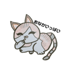 色鉛筆にゃんこ（個別スタンプ：4）