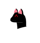 くろい、ねこ（個別スタンプ：2）