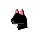 くろい、ねこ（個別スタンプ：7）