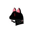くろい、ねこ（個別スタンプ：8）