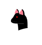 くろい、ねこ（個別スタンプ：10）