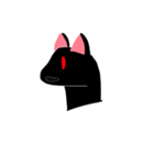 くろい、ねこ（個別スタンプ：11）