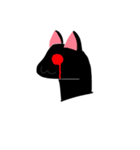 くろい、ねこ（個別スタンプ：14）