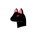 くろい、ねこ（個別スタンプ：15）