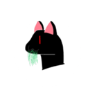 くろい、ねこ（個別スタンプ：18）