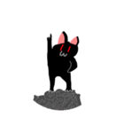 くろい、ねこ（個別スタンプ：22）