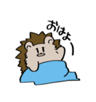 ハリネズミとブルドッグ。（個別スタンプ：13）