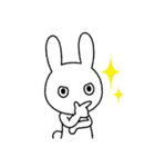 ノーコメントうさぎ 2（個別スタンプ：4）