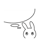 ノーコメントうさぎ 2（個別スタンプ：15）