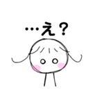 無表情女子の全力表現（個別スタンプ：7）