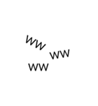 Simple. 文字のみ（個別スタンプ：5）