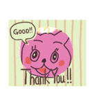 ピンクのねこさん（個別スタンプ：4）