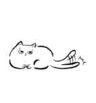 のんきでのんびり屋な白猫（個別スタンプ：18）