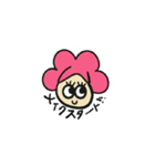 ピンクアフロちゃんの日常会話（個別スタンプ：6）