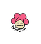 ピンクアフロちゃんの日常会話（個別スタンプ：7）