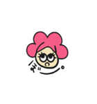 ピンクアフロちゃんの日常会話（個別スタンプ：16）