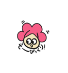 ピンクアフロちゃんの日常会話（個別スタンプ：18）