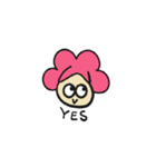 ピンクアフロちゃんの日常会話（個別スタンプ：34）
