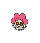 ピンクアフロちゃんの日常会話（個別スタンプ：37）