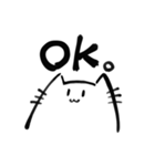 手抜きすぎるねこっぽいスタンプ（個別スタンプ：5）