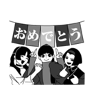 無彩色な彼女たち（個別スタンプ：24）