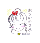 笑顔りかスタンプ（個別スタンプ：13）